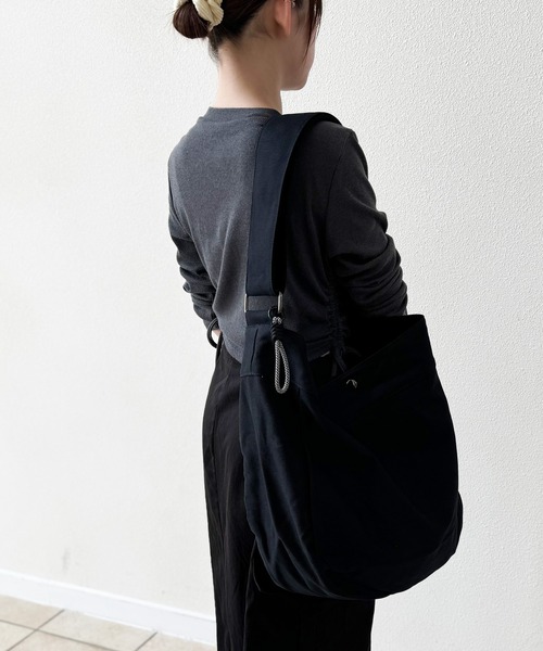 NOLITA LABORATORY（ノリータラボラトリー）の「【 NOLITA / ノリータ 】 キャンバス ショルダートート（ショルダーバッグ・レディース・ブラック/カーキ/ホワイト・FREE）」の9枚目の写真