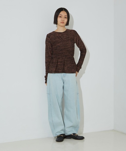 NOMINE（ノミネ）の「スパーク ビスチェ ロンT（Tシャツ/カットソー・レディース・ピンク/ゴールド/アイボリー/ブラック・フリー）」の22枚目の写真