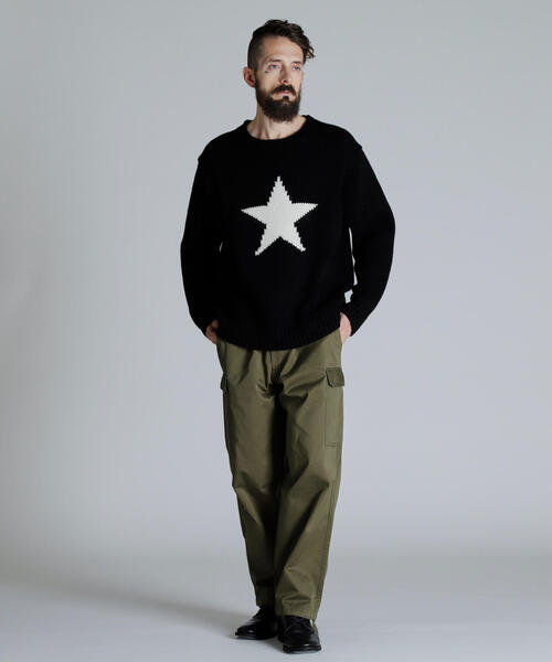 schott（ショット）の「Schott/ショット/CREW KNIT STAR/クルー