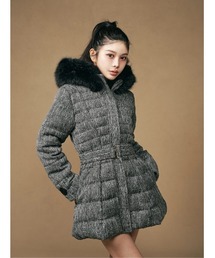 Darich ダーリッチ　 レディミディツイードダウンコート レディミディツイードダウンコート（ダウンジャケット/コート