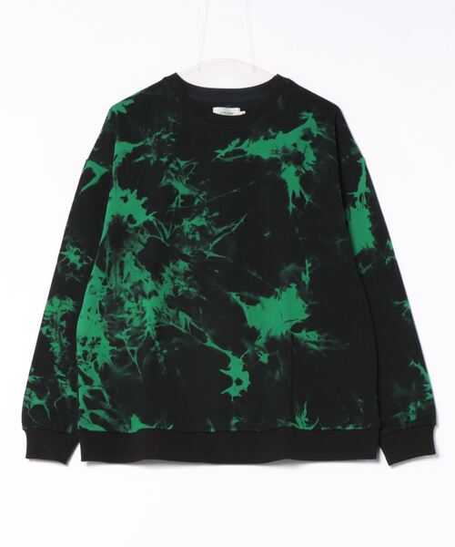JUGLANS(ユグランス)の「【ATELANE】タイダイ裏毛プルオーバー/メンズ(その他トップス・メンズ・オレンジ/グリーン/アイボリー・M/L/XL)」の1枚目の写真