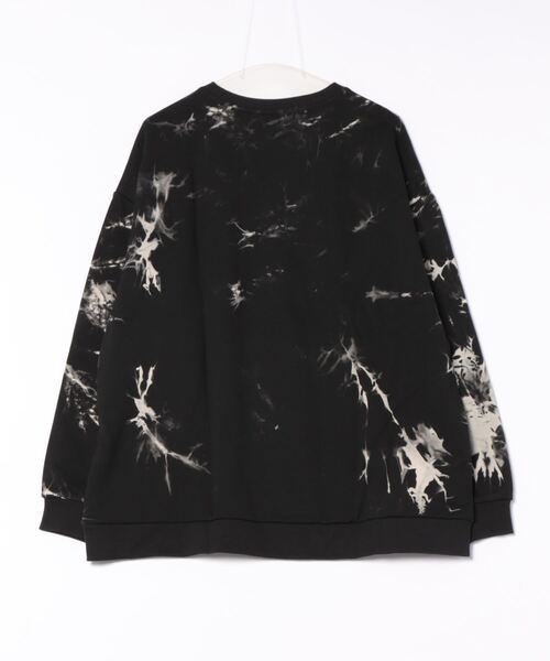 JUGLANS(ユグランス)の「【ATELANE】タイダイ裏毛プルオーバー/メンズ(その他トップス・メンズ・オレンジ/グリーン/アイボリー・M/L/XL)」の4枚目の写真