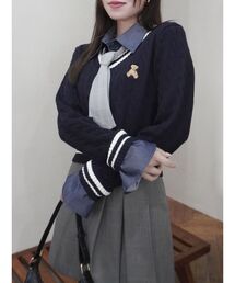 dazzlin | 【POLO BCS コラボ】シャツドッキングケーブルニットトップス(ニット/セーター)