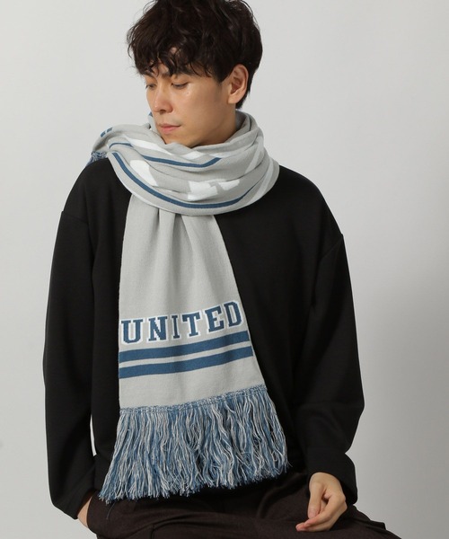 LAKOLE（ラコレ）の「スタジアムマフラー / 140060（マフラー・メンズ・ブラック/ライトグレー/ネイビー・FREE）」の16枚目の写真