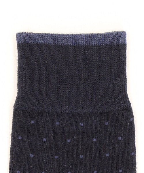 COMME CA ISM（コムサイズム）の「ピンドット ドレスソックス（ソックス/靴下・メンズ・ブラック/ネイビー/ボルドー・27cm）」の4枚目の写真