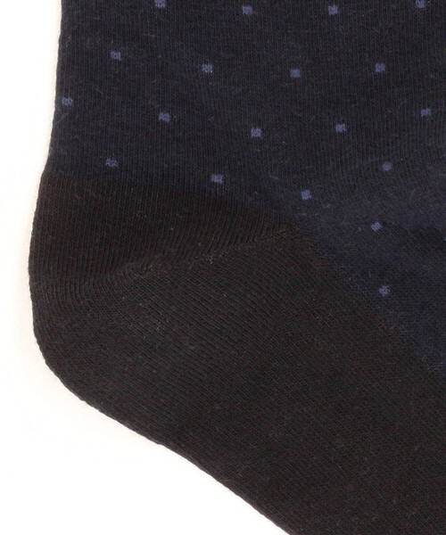 COMME CA ISM（コムサイズム）の「ピンドット ドレスソックス（ソックス/靴下・メンズ・ブラック/ネイビー/ボルドー・27cm）」の5枚目の写真