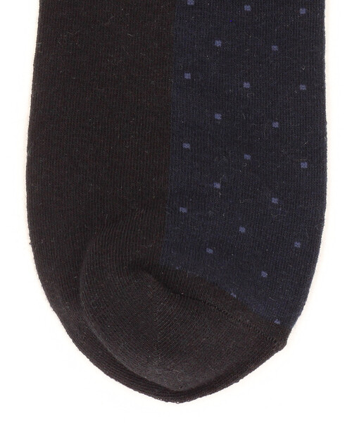 COMME CA ISM（コムサイズム）の「ピンドット ドレスソックス（ソックス/靴下・メンズ・ブラック/ネイビー/ボルドー・27cm）」の6枚目の写真