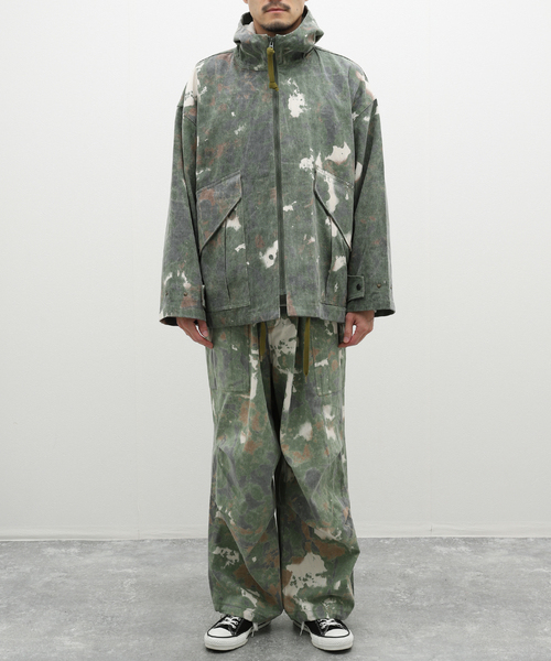 パンツ Gurank Cargo pants camouflage Gurank - Cargo pants camouflage - BLUE NEON