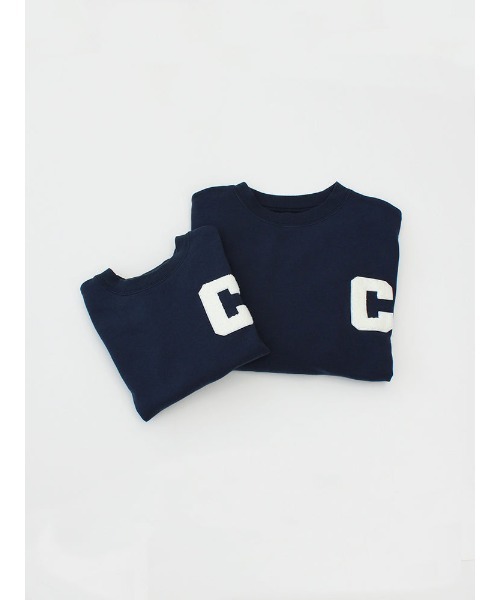 Catchup(ケチャップ)の「【Catchup】Catchup ワッペンスウェットトップス(大人サイズ)(Tシャツ/カットソー・レディース・ネイビー・S/M/L/LL)」の2枚目の写真