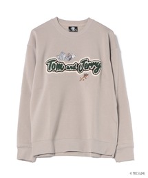 【公式】トムとジェリー ロゴサガラ刺繍WIDEスウェット