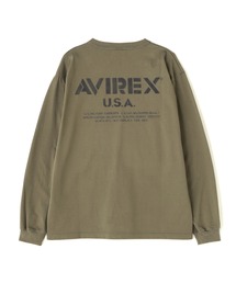 AVIREX(ABbNX)MIL. STENCIL T-SHIRT OFFICIAL LOGO / ~^[ XeV TVc ItBVS / AVIREX / ABbNX(TVc/Jbg\[)