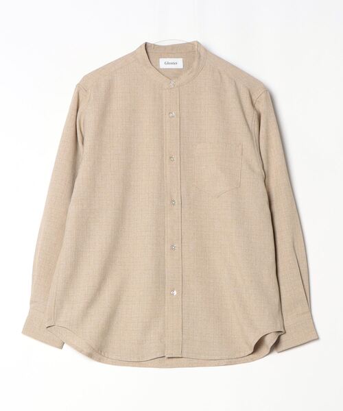 GLOSTER(グロスター)の「【GLOSTER/グロスター】かすれチェック バンドカラーシャツ(シャツ/ブラウス・メンズ・ブルーグレー/ネイビー/ベージュ・M/L/S)」の6枚目の写真