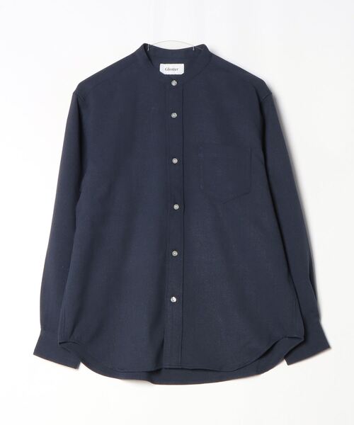GLOSTER(グロスター)の「【GLOSTER/グロスター】かすれチェック バンドカラーシャツ(シャツ/ブラウス・メンズ・ブルーグレー/ネイビー/ベージュ・M/L/S)」の5枚目の写真