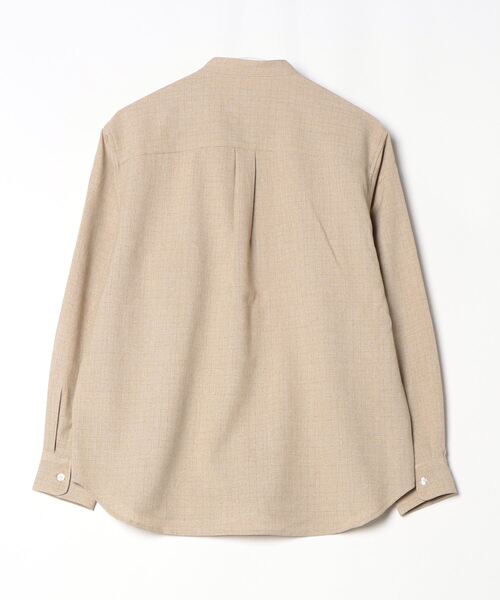 GLOSTER(グロスター)の「【GLOSTER/グロスター】かすれチェック バンドカラーシャツ(シャツ/ブラウス・メンズ・ブルーグレー/ネイビー/ベージュ・M/L/S)」の7枚目の写真