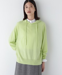 ◆ウールカシミヤフーディニット