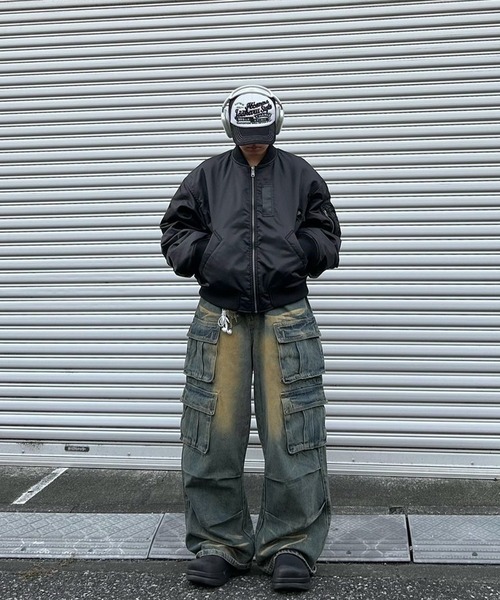 F/ON（エフオン）の「【F/ON】OVER SIZED SHORT MA-1 BOMBER