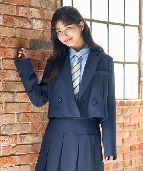 【セール】【卒服】【セレモニー】エンブレムつきボレロジャケット（テーラードジャケット）｜LOVETOXIC（ラブトキシック）