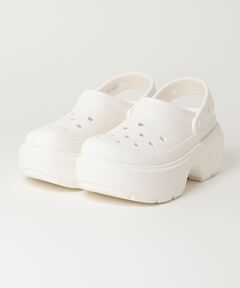 【関税込み】Crocs オフホワイト Stomp クロッグ Crocs Stomp Clog In Off White | Tread Heavy Lug Sole