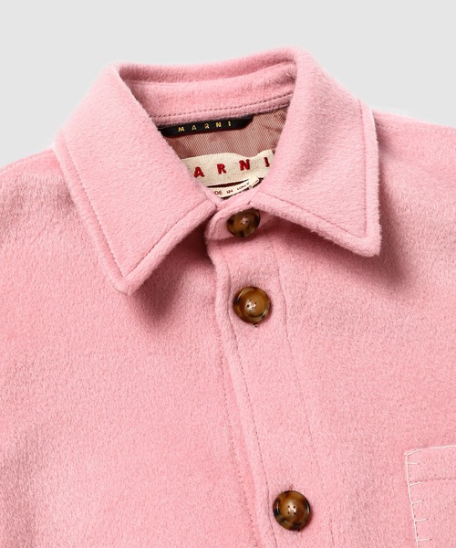 MARNI(マルニ)の「WOOL MOHAIR / フェルトジャケット(その他アウター・レディース・ライトピンク・38(M))」の3枚目の写真