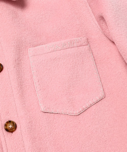MARNI(マルニ)の「WOOL MOHAIR / フェルトジャケット(その他アウター・レディース・ライトピンク・38(M))」の4枚目の写真
