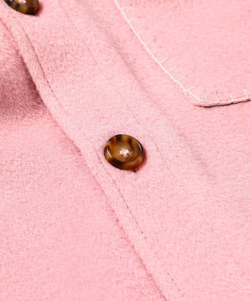 MARNI(マルニ)の「WOOL MOHAIR / フェルトジャケット(その他アウター・レディース・ライトピンク・38(M))」の6枚目の写真