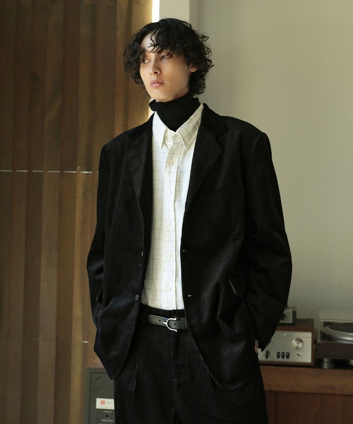 ボンクラ　テイラードジャケット　コーデュロイ　NAVY size38 中古・古着通販】BONCOURA (ボンクラ) コーデュロイジャケット