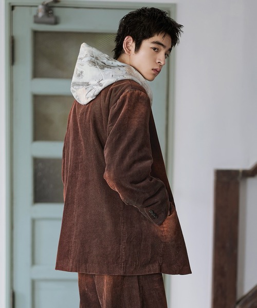 Bleme（ブレム）の「クラシック ヘビーコーデュロイ テーラードジャケット 【セットアップ対応】（テーラードジャケット・メンズ・ブラック/カーキ/ブラウン/カーキ系/ブラウン系/ブラック系・S/M/L/XL）」の17枚目の写真