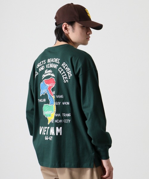 FUNALIVE(ファンアライブ)の「ヘビーウエイトワイドシルエット刺繍ロングスリーブTシャツ(Tシャツ/カットソー・メンズ・ブラック系その他2/ダークグリーン/モカ/スミクロ/ブラック/ライトブラック/ホワイト系その他2/ホワイト・L/M/LL)」の16枚目の写真