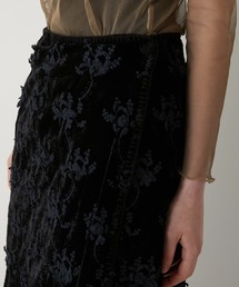 クリンクルクリンクルクリンクル　ベルベット3Dエンブロイダリーベスト セール】【crinkle crinkle crinkle】ベルベット3Dエンブロイダリー