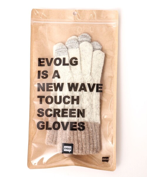 EVOLG（エヴォログ）の「【EVOLG/エヴォログ】LET2517 MINOS ニットグローブ（手袋・メンズ・ネイビー/オフホワイト/レッド/ライトグレー・FREE）」の10枚目の写真
