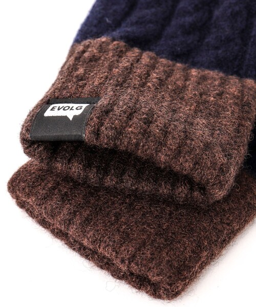 EVOLG（エヴォログ）の「【EVOLG/エヴォログ】LET2517 MINOS ニットグローブ（手袋・メンズ・ネイビー/オフホワイト/レッド/ライトグレー・FREE）」の16枚目の写真