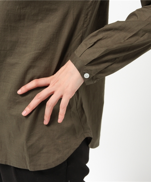 OUTLET（アウトレット）の「【Sheta】スタンドカラーシャツ（シャツ/ブラウス・レディース・カーキ・FREE）」の7枚目の写真