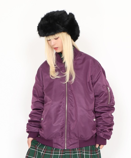 PUNYUS（プニュズ）の「もふもふフライトキャップ（キャップ・レディース・ホワイト/ベージュ/ブラック/グレー・FREE）」の8枚目の写真