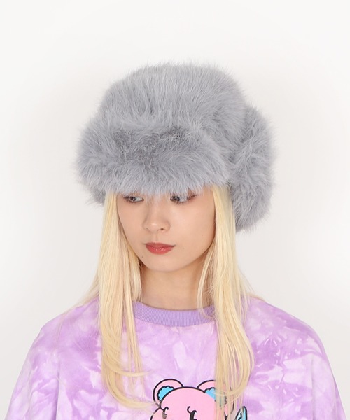 PUNYUS（プニュズ）の「もふもふフライトキャップ（キャップ・レディース・ホワイト/ベージュ/ブラック/グレー・FREE）」の18枚目の写真