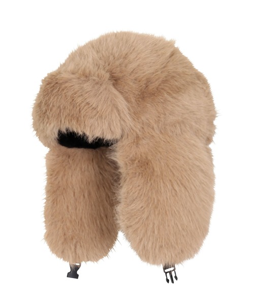 PUNYUS（プニュズ）の「もふもふフライトキャップ（キャップ・レディース・ホワイト/ベージュ/ブラック/グレー・FREE）」の19枚目の写真