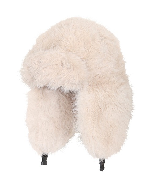 PUNYUS（プニュズ）の「もふもふフライトキャップ（キャップ・レディース・ホワイト/ベージュ/ブラック/グレー・FREE）」の22枚目の写真