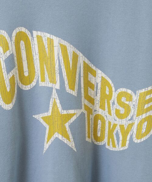 CONVERSE TOKYO（コンバーストウキョウ）の「【限定展開】FLAG LOGO PRINT SWEAT（スウェット・レディース・杢グレー/ブラック/サックスブルー・MEDIUM/SMALL）」の13枚目の写真