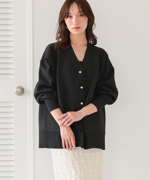 釦デザインニットカーディガン（カーディガン/ボレロ）｜titivate