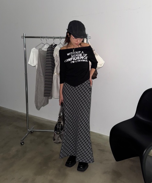 SHAGGIE（シャギー）の「ロゴプリントタイトTEE（Tシャツ/カットソー・レディース・ブラック/ホワイト/ベージュ・FREE）」の11枚目の写真