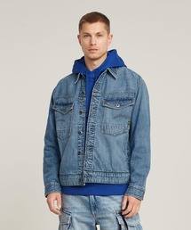 G-STAR | DAKOTA JACKET/ヴィンテージライククラシックディテールデニムジャケット(デニムジャケット)