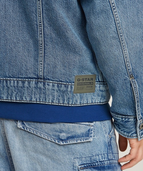 G-STAR（ジースター）の「DAKOTA JACKET/ヴィンテージライククラシックディテールデニムジャケット（デニムジャケット・メンズ・ライトインディゴブルー・LARGE）」の5枚目の写真