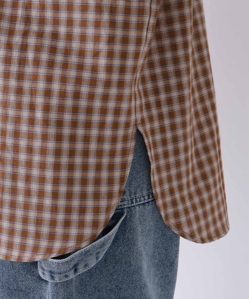 repipi armario（レピピ アルマリオ）の「チェックルーズシャツ（シャツ/ブラウス・キッズ・ブラウン系/ブルー系・SMALL/MEDIUM/LARGE）」の13枚目の写真