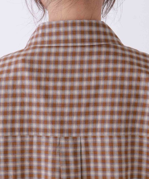 repipi armario（レピピ アルマリオ）の「チェックルーズシャツ（シャツ/ブラウス・キッズ・ブラウン系/ブルー系・SMALL/MEDIUM/LARGE）」の14枚目の写真