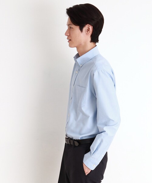 THE SHOP TK （ザ ショップ ティーケー ）の「瞬乾オックスシャツ 速乾素材／ON・OFF対応（シャツ/ブラウス・メンズ・サックスブルー/ブルー系その他4/オフホワイト/ピンク・01/02/03/04）」の21枚目の写真