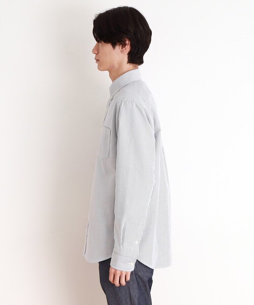 THE SHOP TK （ザ ショップ ティーケー ）の「瞬乾オックスシャツ 速乾素材／ON・OFF対応（シャツ/ブラウス・メンズ・サックスブルー/ブルー系その他4/オフホワイト/ピンク・01/02/03/04）」の12枚目の写真