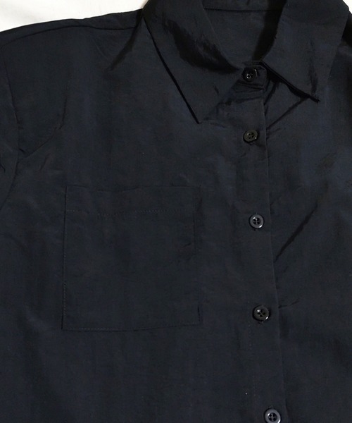 Q（キュー）の「ミリタリーシャツ（シャツ/ブラウス・レディース・ベージュ/ブラック・MEDIUM）」の16枚目の写真