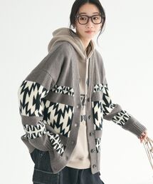 CRAFT STANDARD BOUTIQUE | オルテガ柄ニットカーディガン(カーディガン/ボレロ)