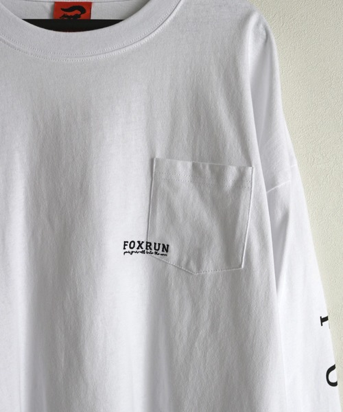 COURO(コウロ)の「【FOXRUN/フォックスラン】 GO OUT掲載アイテム Embroidered logo pocket L/S -Tee(Tシャツ/カットソー・メンズ・ブラック/オートミール/ホワイト/チャコール・L/M)」の5枚目の写真