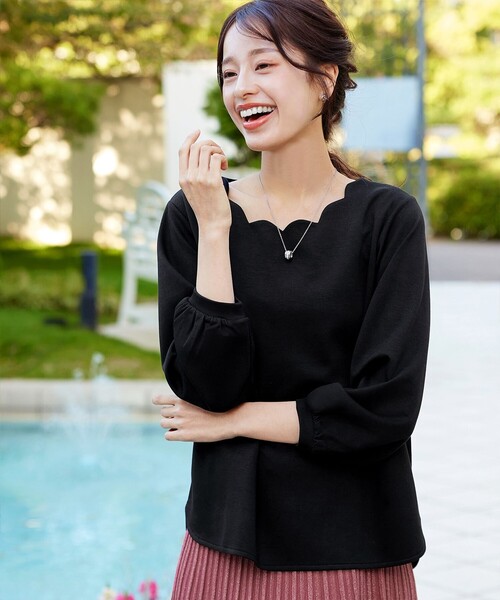 セール】スカラップカットソー（Tシャツ/カットソー）｜Tiaclasse