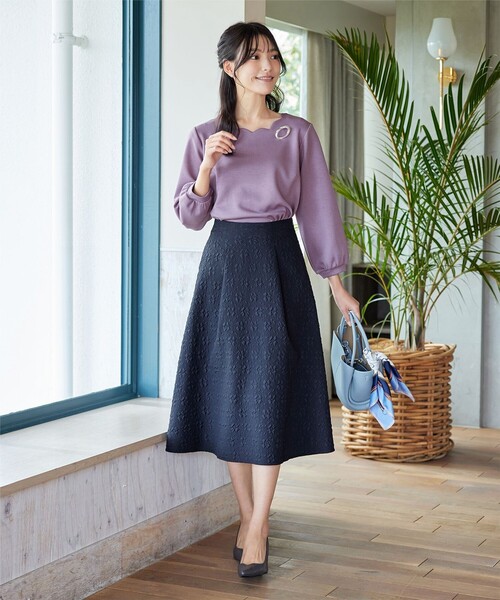 SONO パール スカラップ カットソー ティアード SONO パール